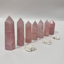 Load image into Gallery viewer, Rose Quartz Crystal Tower Point Generator
