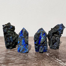 Load image into Gallery viewer, Azurite and Malachite Crystal Tower Point Generator
