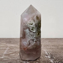 Load image into Gallery viewer, Small Flower Agate Crystal Tower Point Generator
