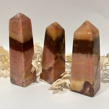 Load image into Gallery viewer, Peach Calcite Crystal Tower Point Generator
