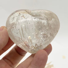 Load image into Gallery viewer, Quartz Heart Crystal With Hematite Inclusions Gift for Her
