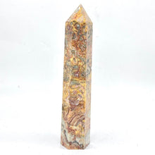 Load image into Gallery viewer, Crazy Lace Agate Tower point Generator Obelisk  Crystal
