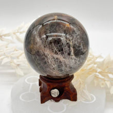 Load image into Gallery viewer, Black Moonstone Crystal Sphere Crystal Ball Specimen Gift
