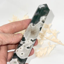 Load image into Gallery viewer, Tree Agate Druzy Crystal Tower Point Generator  Crystal
