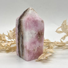 Load image into Gallery viewer, Pink Aragonite Crystal Tower Point Obekisk  Pink Crystal
