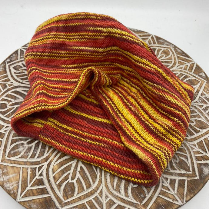 Boho Hippie Festival Double Knitted Colourful Headband