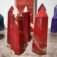 Load image into Gallery viewer, Red Jasper Crystal Tower Point Generator
