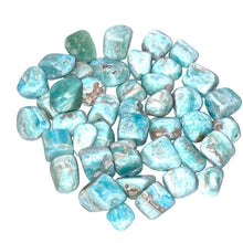 Load image into Gallery viewer, Blue Aragonite Crystal Tumble Stone Tumbled Stone Blue Crystal
