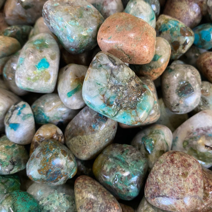 Chrysocolla Tumbled / Tumble Stone / Tumbles