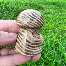 Load image into Gallery viewer, Chocolate Calcite Mushroom Crystal Carving
