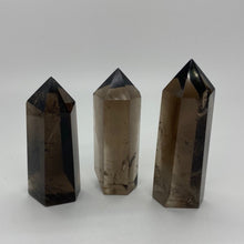 Load image into Gallery viewer, Rainbow Smokey Quartz Crystal Tower Point Generator
