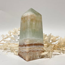 Load image into Gallery viewer, Caribbean Calcite Crystal Tower Point Generator
