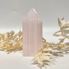 Load image into Gallery viewer, Mangano Calcite  Crystal Tower Obelisk Point
