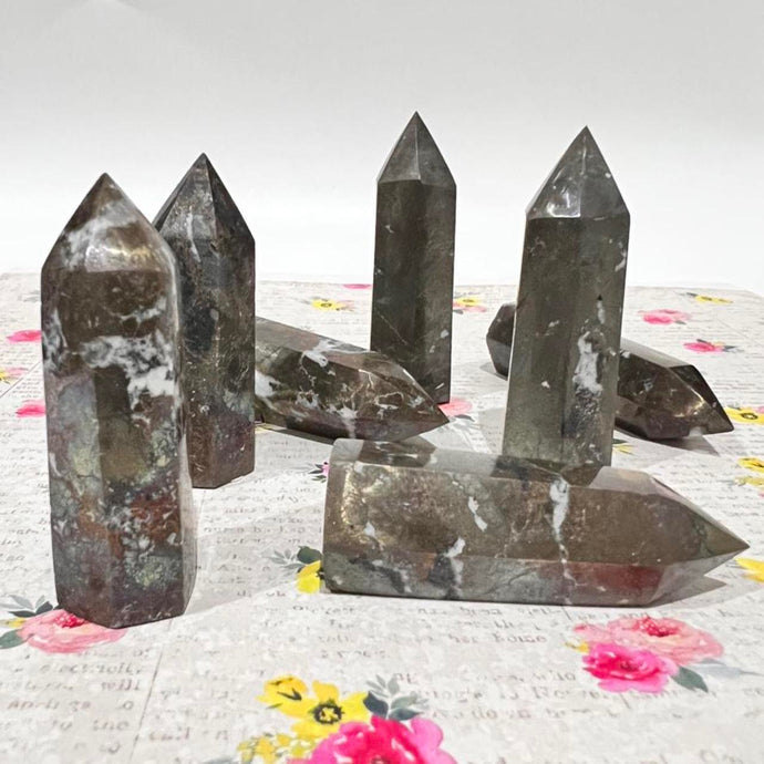 Pyrite Crystal Tower Point Generator Fools Gold