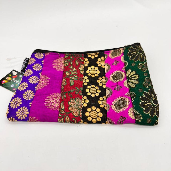 Boho Purse Coin Purse Make-up Bag Lined