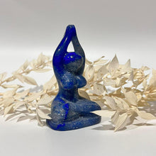 Load image into Gallery viewer, Sodalite Crystal Yoga Woman / Girl Crystal Carving
