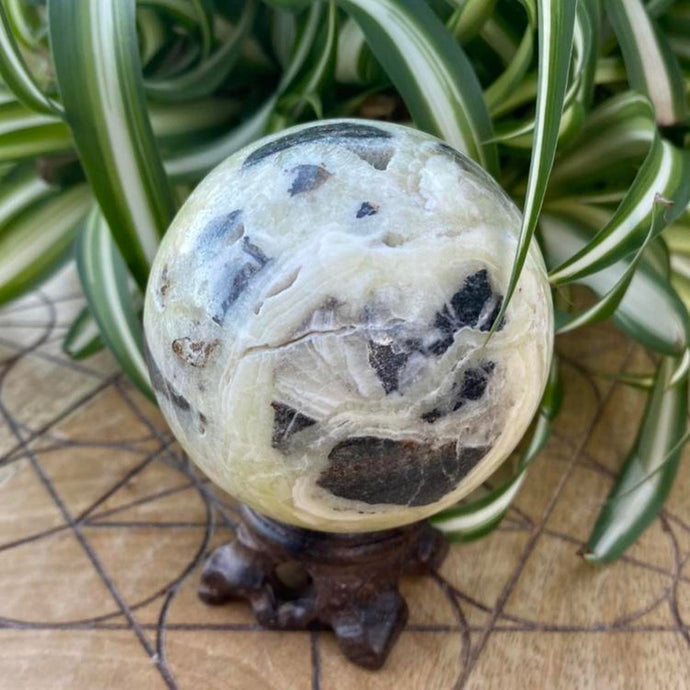 Brucite Crystal Sphere Crystal Ball Specimen Gift