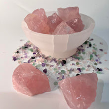 Load image into Gallery viewer, Rose Quartz Raw Crystal Crystal Chunk Pink Crystal Gift For Her
