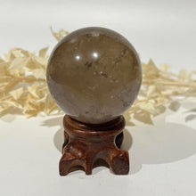 Load image into Gallery viewer, Smokey Quartz Crystal Sphere Crystal Ball Specimen Gift
