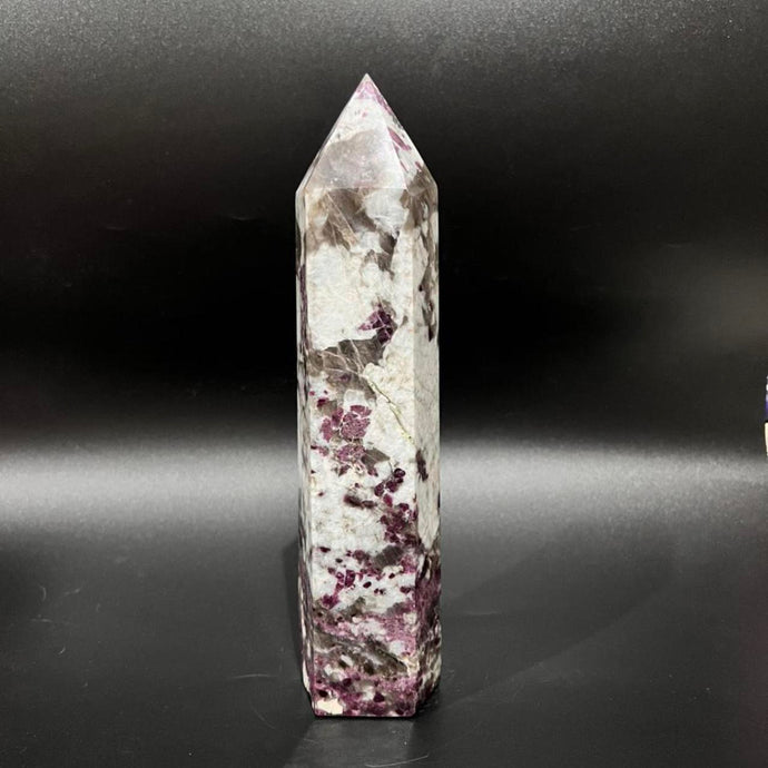 Plum Blossom Pink Tourmaline Crystal Tower Point Generator