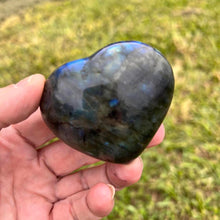 Load image into Gallery viewer, Labradorite Crystal Heart with Great Flash Labradorite Crystal Heart
