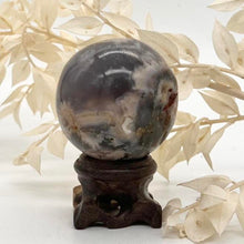 Load image into Gallery viewer, Flower Agate Crystal Sphere Crystal Ball Specimen Gift
