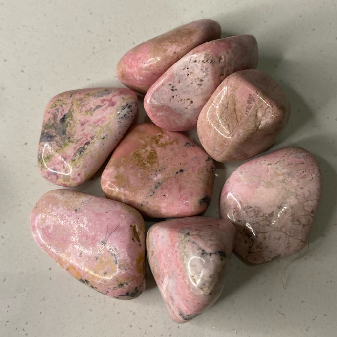 Rhodochrosite Crystal Tumbled Stone Tumble Stone