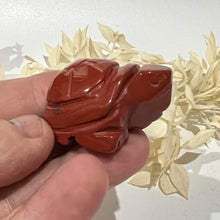 Load image into Gallery viewer, Red Jasper Tortoise / Turtle Crystal Carving
