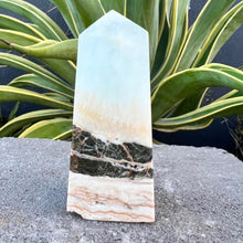 Load image into Gallery viewer, Caribbean Calcite Tower Point Generator Obelisk Gift For Her
