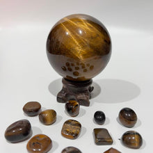 Load image into Gallery viewer, Tigers Eye Crystal Sphere Crystal Ball
