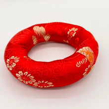 Load image into Gallery viewer, Hand Made Fabric Donut 10cm Singing Bowl Sound Healing Nepalese
