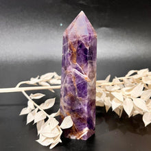 Load image into Gallery viewer, Chevron Amethyst Dream Amethyst  Crystal Tower Point Generator
