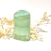 Load image into Gallery viewer, Pistachio Calcite Freeform Crystal Rock Green Crystal
