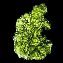 Load image into Gallery viewer, Genuine Moldavite Crystal Pendant  Certificate of Authenticity Tarnish Free Wire Mount
