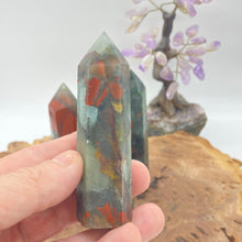 Load image into Gallery viewer, African Bloodstone Crystal Tower Point Generator
