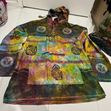 Load image into Gallery viewer, Boho Handmade Extra Large Festival Hippie Boho Tie Dye Tunic Hoodie
