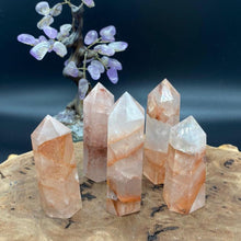 Load image into Gallery viewer, Fire Quartz Crystal Tower Point Generator
