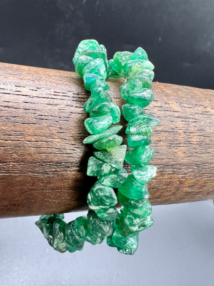 Green Aventurine Crystal Chip Bracelet