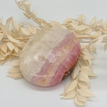 Load image into Gallery viewer, Pink Aragonite Crystal Palm Stone
