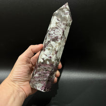 Load image into Gallery viewer, Plum Blossom Pink Tourmaline Crystal Tower Point Generator
