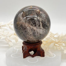 Load image into Gallery viewer, Black Moonstone Crystal Sphere Crystal Ball Specimen Gift
