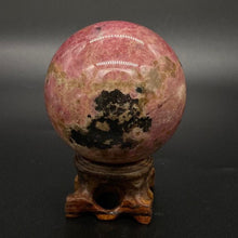 Load image into Gallery viewer, Rhodonite Crystal Sphere Metaphysical, Crystals, Healing, Stone Sphere
