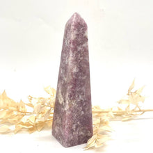 Load image into Gallery viewer, Lepidolite Crystal Tower Generator Point Gift for Her
