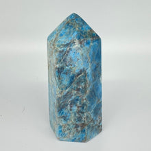 Load image into Gallery viewer, Apatite Crystal Tower Point Generator Blue Crystal

