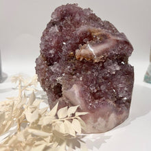 Load image into Gallery viewer, Pink Amethyst Cluster Specimen Raw Crystal Rock
