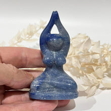 Load image into Gallery viewer, Sodalite Crystal Yoga Woman / Girl Crystal Carving
