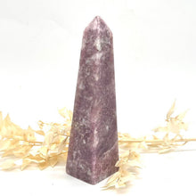 Load image into Gallery viewer, Lepidolite Crystal Tower Generator Point Gift for Her
