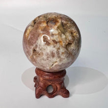 Load image into Gallery viewer, Flower Agate Crystal Sphere Crystal Ball Specimen Gift
