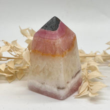 Load image into Gallery viewer, Pink Aragonite Crystal Tower Point Obekisk  Pink Crystal
