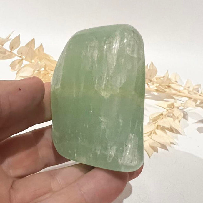 Pistachio Calcite Freeform Crystal Rock Green Crystal